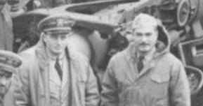 Left, LCDR Charles F. Leigh, right LCDR Harley K. Nauman