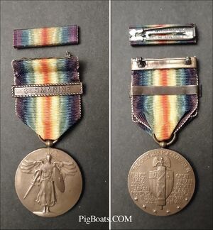 WW I Victory Medal w/Submarine Clasp