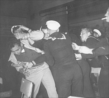 Sailors in a Bar Fight circa 1950's/60's