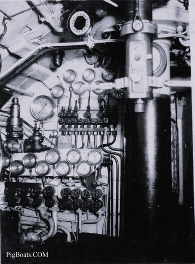 Five interior views of a Govt design S-boat