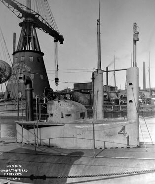 Closeup of G-4's conning tower