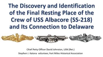 USS Albacore (SS-218) discovery presentation