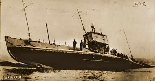 June 30, 1915 USS H-3 run aground at Point Sur